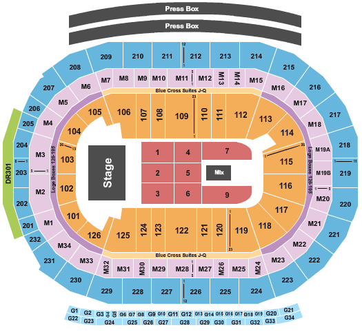 Little Caesars Arena Stevie Nicks Seating Chart